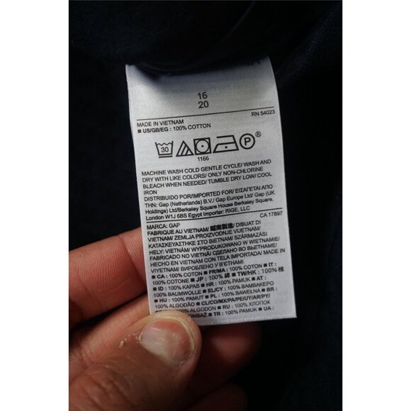 Gap True Indigo Jacquard A-line Mini Skirt - Size 16, NWT - Picture 6 of 10